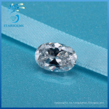 Diamante blanco de alta calidad sintético de Moissanite del corte Oval de 4X6m m de 0.5 quilates para los anillos